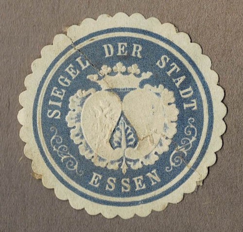 Siegelmarke siegel der stadt - siegelmarke,