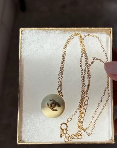 Chanel vintage knopf halskette - chanel,