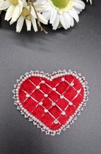 Brosche Herz ca. 7cm x 6,5cm