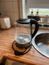 Wasserkocher Glas mit blauer LED Beleuchtung 1,7 Liter