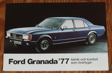 1977 Ford Granada Turnier Prospekt brochure n Consul Escort Taunus Capri