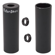 Fiction Troop Stahl Freestyle BMX Fahrrad Grind Stangen Pegs schwarz (2er Set)