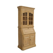 Sekretär mit Vitrinenaufsatz