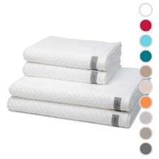 ROSS - Smart - 2 X Handtuch 2 X Duschtuch - im Set - 100% Baumwolle - Weich