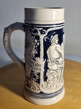 🔥 seltener alter Relief Bierkrug ohne Deckel 🔥  Sammler Krug 🔥 TOP s. Fotos !