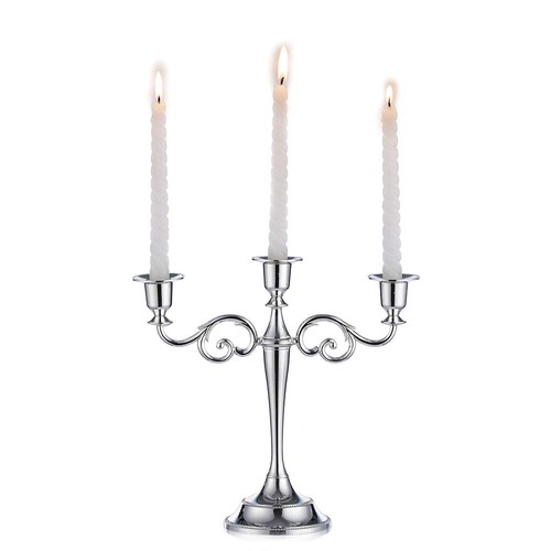 Kerzenständer silber 3armig - kerzenständer,