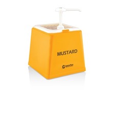 Saucenspender, Ketchupspender, Senfspender, Pumpspender - 2.5 Liter mit Pumpe