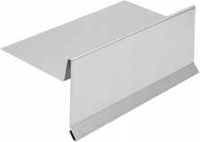 SAREI Ortblech ohne Wasserfalz, 1 m x 200 mm, Aluminium in Profistärke