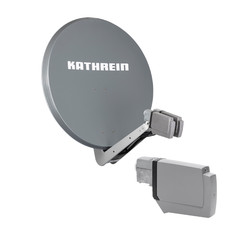 Kathrein CAS 90 gr Sat-Antenne multifeedfähig graphit (grau) - 2 Teilnehmer