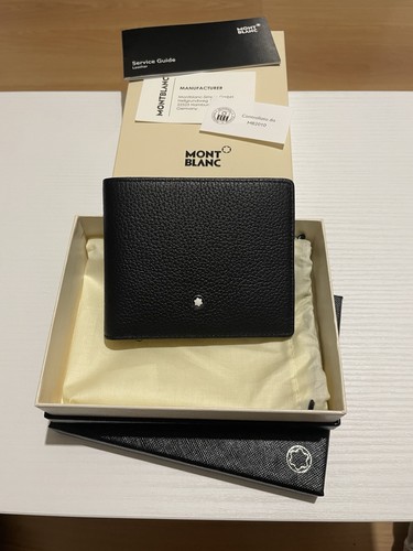 Montblanc leder geldbörse 6cc - montblanc,