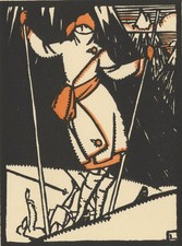 MODE - Gazette du Bon Ton, Les neiges, Maurice Leroy, Wintersport - Pochoir 1920