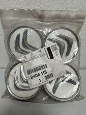 4 Nabendeckel Nabenkappe Felgendeckel chrom/weiß C1-8 DS3-5 original 9406H8 