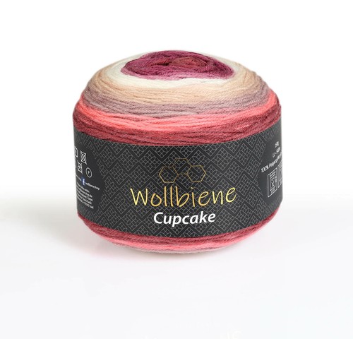 Wollbiene cupcake strickwolle - wollbiene,