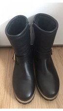 Panama Jack Damen Stiefelette Neu Gr 37 Leder Lammfell Schwarz NP 210€