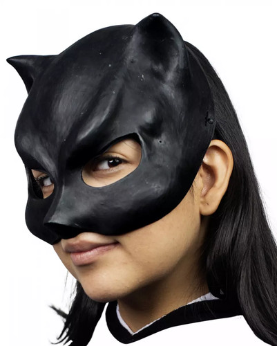 Catwoman latex halbmaske - catwoman,