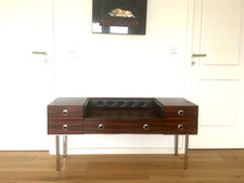 Tolles Midcentury 70er Space Age Sideboard Flurschrank Palisander