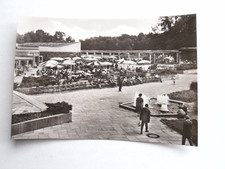 AK Berlin Tierpark Cafeteria Terrasse Schirm 1968 Friedrichsfelde Zoo