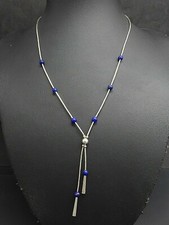 NEU Collier 925 Sterling SILBER argent Lapislazuli Halskette Indianer Schmuck