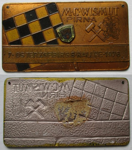 Ddr plakette wismut pirna - ddr,