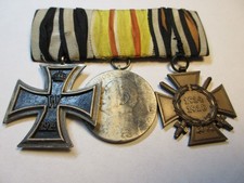 Spange EK II, Verdienstmedaille Baden, Ehrenkreuz für Frontkämpfer