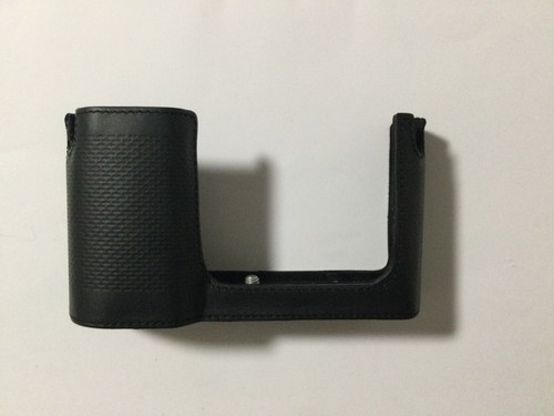 Leica protektor leder black - leder,