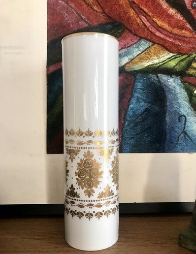 Vintage 60er porzellan vase - porzellan,