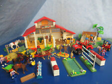 4190  Reiterhof Jeep Dusche 2x Kutsche v Pferde Pony v Figuren Playmobil 5877