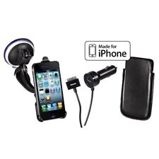  Hama Starter Set Apple iPhone 4 / 4S Tasche KFZ Ladekabel Halter Hülle PKW 116