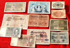 46454 11 Geldscheine Deutsches