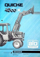 240459) Quicke 4500 X Frontlader Prospekt 197?