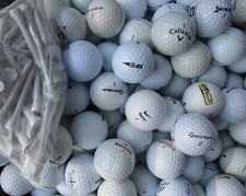 100 Golfbälle / Lakeballs  im Mix AAAA - AA  2 x 50 im Netz + 20 Tees