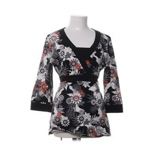 KappAhl, Tunika, Größe: 44/46, Schwarz/Weiß/Mehrfarbig, Baumwolle/Elasthan #Muh