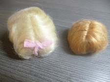 Barbie  Vintage  Perücke 2 Stück  70er  ANSEHN  Haare für die Barbie