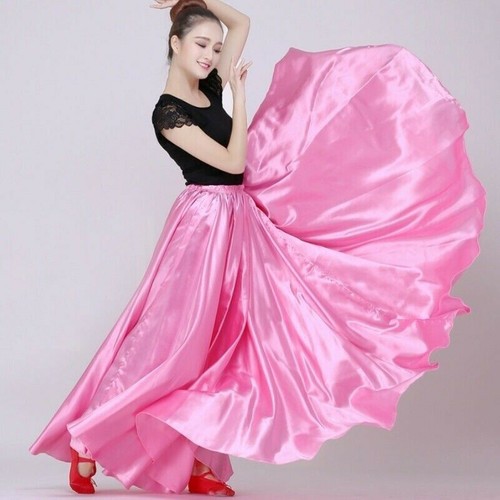 Damen satin latein tanzrock - satin,