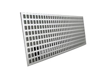 Aluminium Gitter Lochblech Qg10-15 1+2mm Blechstreifen Alublech Lüftung