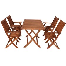 Gartengarnitur teilig holz - 5-teilig,