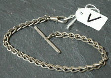 Alte silberne Taschenuhrkette