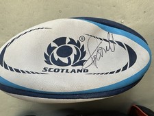 FINN RUSSELL HANDSIGNIERT GILBERT SCHOTTLAND RUGBY BALL BRITISH & IRISH LIONS BAD