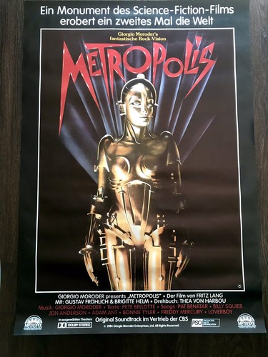 Metropolis kinoplakat poster - metropolis,