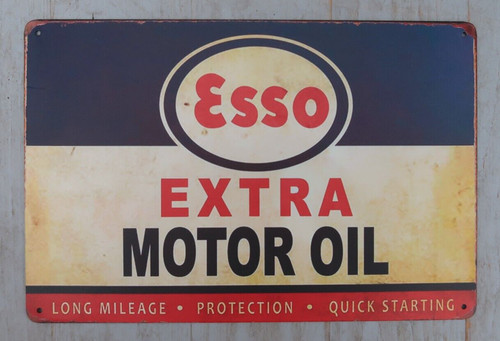 Blechschild esso 30x20cm retro - 30x20cm,