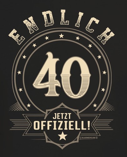 Geburtstag herren shirt - 40.geburtstag,