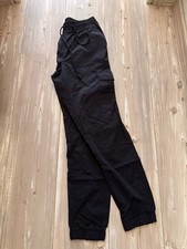 Cargo Hose Größe 32 Schwarz H&M Divided Damen Weites Bein Cargohose