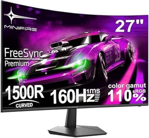 Minifire inch curved gaming - inch,