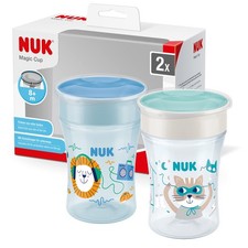 NUK Magic Cup Trinklernbecher | 8+ Monate | 230 ml | auslaufsicherer 360°-Trinkr