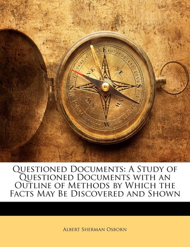Questioned documents study - documents:, a