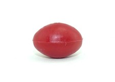 Rotes Ei vom Eierlaufschlumpf aus der Schlumpf Serie Olympiade
