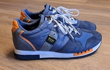 BLAUER USA S3Queens Herren Sneaker Navy Orange, Gr. 42 UK 8