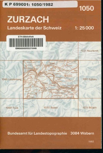 Zurzach landeskarte der - zurzach.,