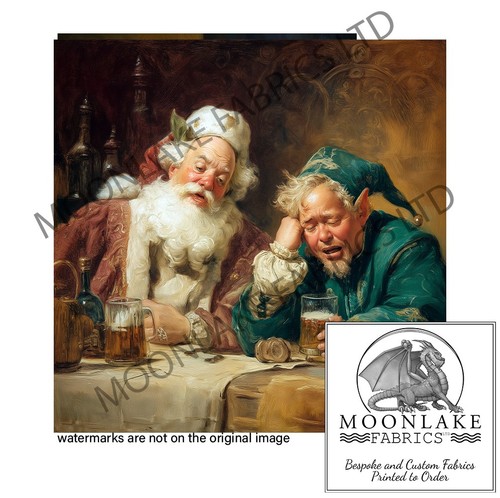 Weihnachtsmann und elfe - und, am
