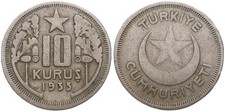 Türkei - Turkiye 10 Kurus 1935-1940 - Turkey - verschiedene Jahrgänge